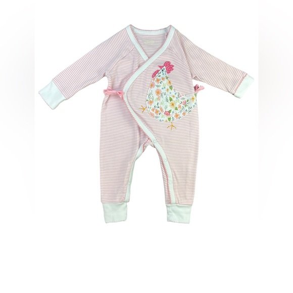 Mud Pie Other - MUD PIE Tie Front Coverall - 3-6M